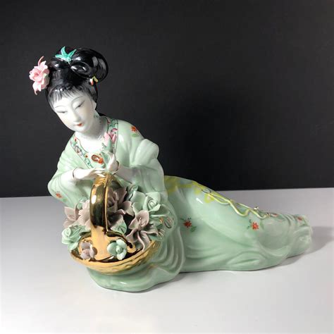 antique asian figurines|vintage asian ceramic figurines.